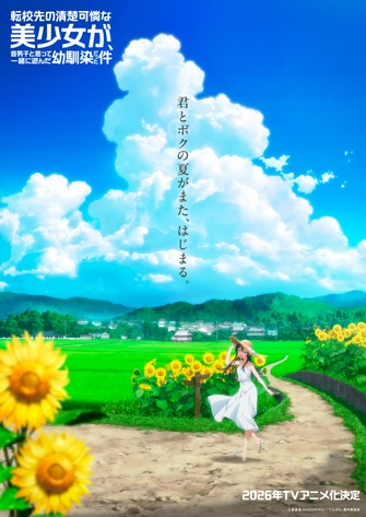 《轉學後班上的清純可愛美少女，竟是小時候玩在一起的哥兒們》視覺圖